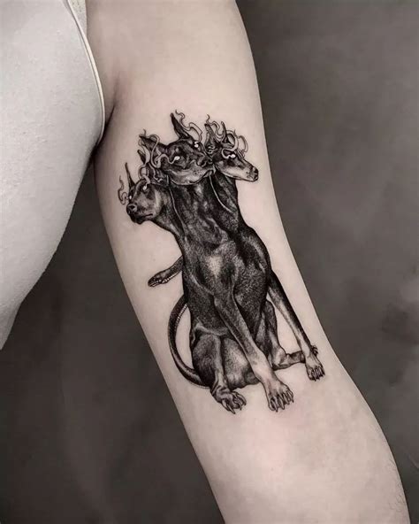 cerbero tatto|hades and cerberus tattoo.